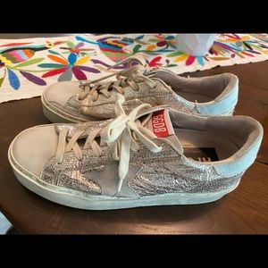 GOLDEN GOOSE HI STAR PLATFORM SNEAKERS